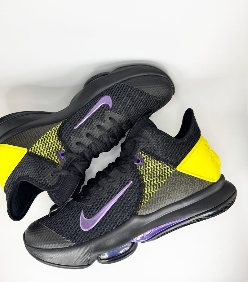 43 - Nike LeBron Witness 4 IV Black Yellow Purple