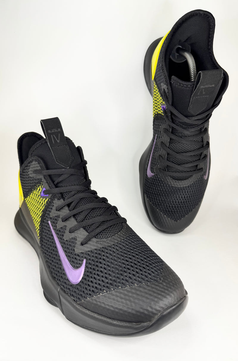 43 - Nike LeBron Witness 4 IV Black Yellow Purple