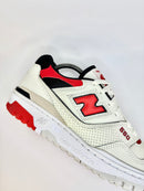 40 - New Balance 550 Sea Salt True Red