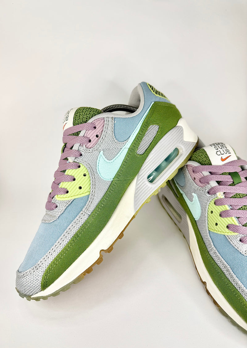 42 - Nike Air Max 90 Sun Club Worn Blue Copa Wolf Grey