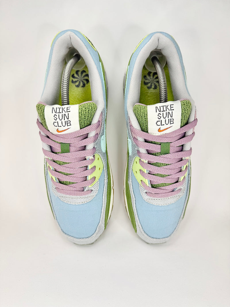 42 - Nike Air Max 90 Sun Club Worn Blue Copa Wolf Grey