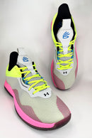 43 - Under Armour Curry HOVR Splash Halo Grey Lime Pink