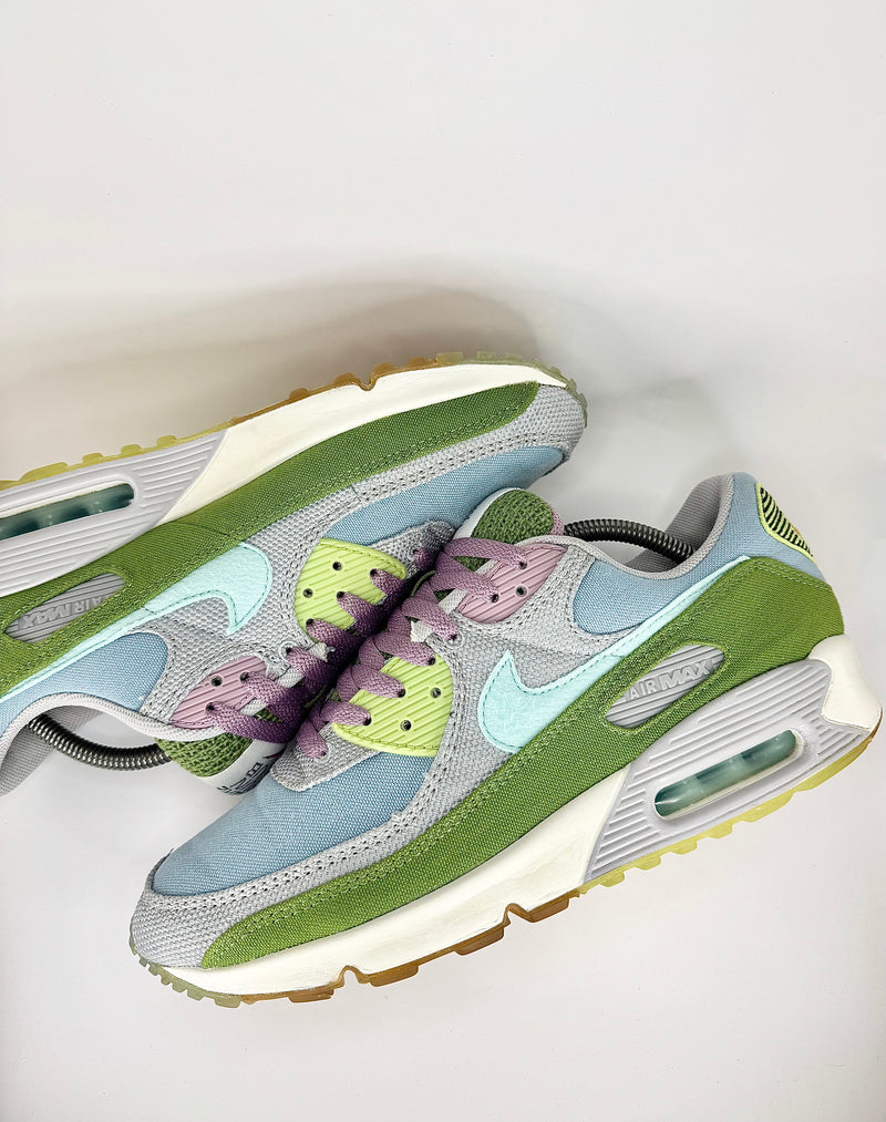42 - Nike Air Max 90 Sun Club Worn Blue Copa Wolf Grey