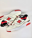 40 - New Balance 550 Sea Salt True Red
