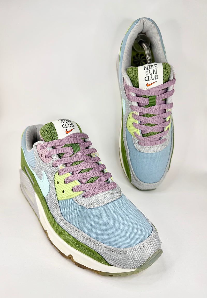 42 - Nike Air Max 90 Sun Club Worn Blue Copa Wolf Grey