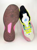 43 - Under Armour Curry HOVR Splash Halo Grey Lime Pink